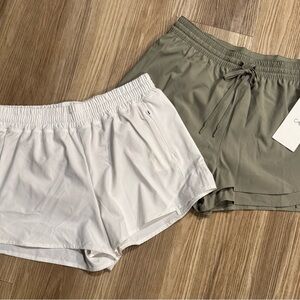 Calia Women's White and Olive Shorts- 2 pairs brand new with tags! Size Small